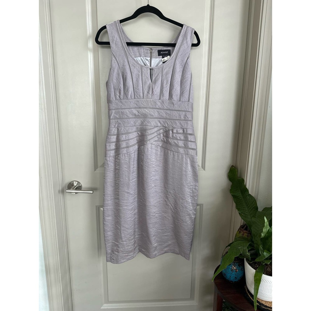 Ashro Women's Lavender Metallic Dress Sz.12